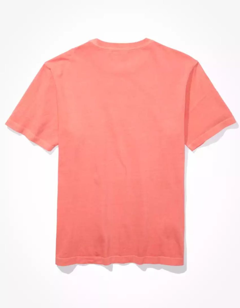 T Shirts American Eagle AE Super Soft Legend Corail Homme | MNZ-12921198